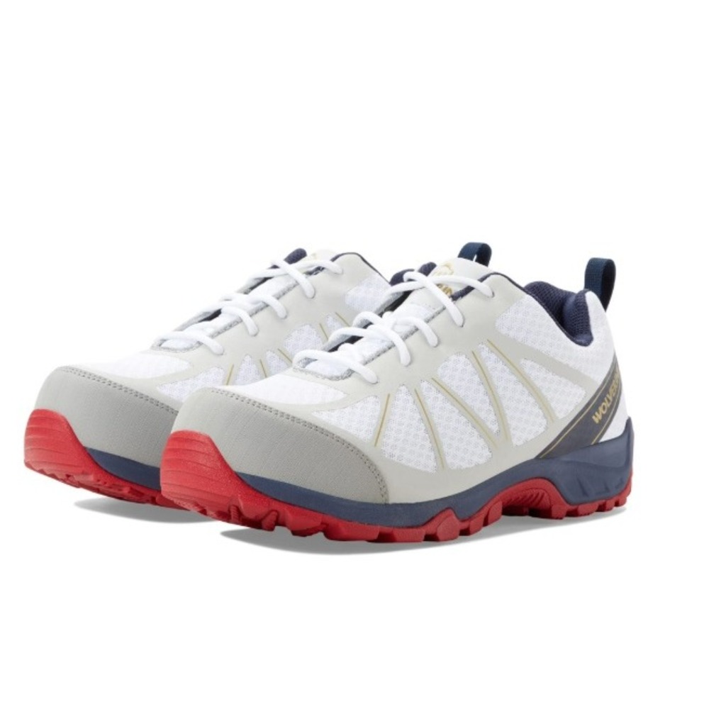 WOLVERINE Carbonmax‎ Men's 10.5  Comp Toe EH Work Shoes Amherst II White Red NEW